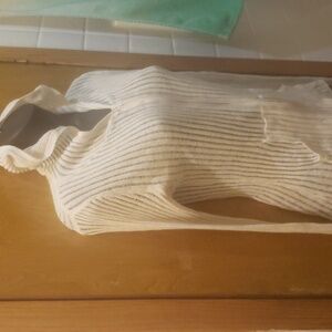 52 weekends zip up seethrough pinstripe hoodie